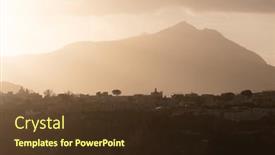  Presentation with magic - Theme consisting of magic-sunset-over-procida-island background and a tawny brown colored foreground