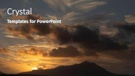  Presentation with magic - Slide set consisting of magic-sunset-over-procida-island background and a tawny brown colored foreground