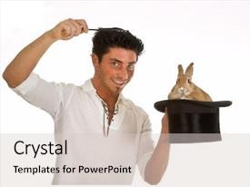 Magic Wand Above A Rabbit PPT template 36 | CrystalGraphics