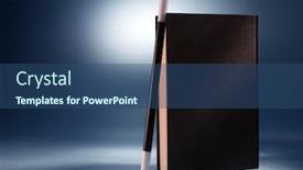  Presentation with magic book - Colorful slides enhanced with wand rest on the book backdrop and a ocean colored foreground