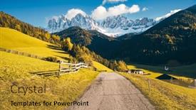  Presentation with earth day - Slide set featuring magical-autumn-day-in-st and a gold colored foreground