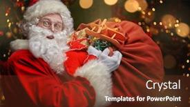  Presentation with sparkle - Audience pleasing PPT theme consisting of magical-christmas-time-close-up backdrop and a tawny brown colored foreground