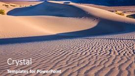  Presentation with sand dunes - Audience pleasing presentation consisting of magical-desert-morning-mesquite-flat backdrop and a gray colored foreground