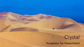  Presentation with africa safari - Presentation theme with magical jeep - safari background and a coral colored foreground