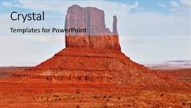  Presentation with magical - Colorful slide deck enhanced with magical-landscape-monument-valley backdrop and a light blue colored foreground