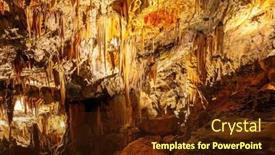  Presentation with magical - Presentation consisting of magical-places-in-slovenia-postojna background and a tawny brown colored foreground