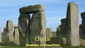  Presentation with stonehenge - Slides having magical-stonehenge background and a tawny brown colored foreground