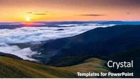  Presentation with light rays - Presentation theme enhanced with magical-thick-fog-covers background and a navy blue colored foreground