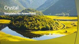  Presentation with magical - Audience pleasing PPT theme consisting of image of the exotic summer backdrop and a light blue colored foreground