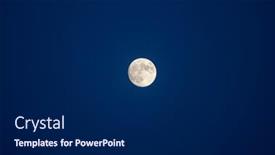  Presentation with nighttime - PPT theme with magical-view-of-a-nighttime background and a navy blue colored foreground