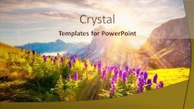  Presentation with magical - Presentation theme consisting of magical-view-of-the-odle background and a lemonade colored foreground