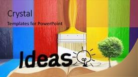  Presentation with magic book - PPT layouts enhanced with magical world of reading magic background and a red colored foreground