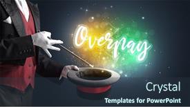  Presentation with magician - Slide set consisting of magician-hand-conjure-with-wand background and a tawny brown colored foreground