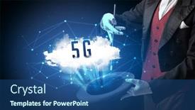  Presentation with magician - Slide set with magician-is-showing-magic-trick background and a ocean colored foreground