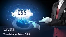  Presentation with css - Audience pleasing presentation theme consisting of magician-is-showing-magic-trick backdrop and a ocean colored foreground