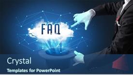  Presentation with magician - PPT theme with magician-is-showing-magic-trick background and a ocean colored foreground