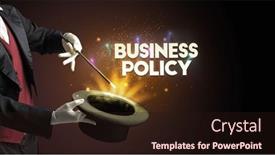  Presentation with magician - PPT layouts having magician-is-showing-magic-trick background and a wine colored foreground