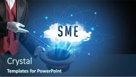  Presentation with illusionist - Theme with magician-or-illusionist-is-showing background and a ocean colored foreground