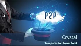  Presentation with illusionist - Slide set consisting of magician-or-illusionist-is-showing background and a  colored foreground