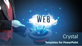  Presentation with illusionist - PPT theme having magician-or-illusionist-is-showing background and a  colored foreground