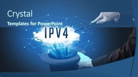  Presentation with illusionist - Theme having magician-or-illusionist-is-showing background and a  colored foreground