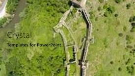  Presentation with ancient - PPT layouts consisting of maglic-castle-ancient-fortress-built background and a gold colored foreground