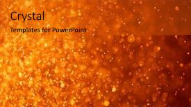  Presentation with orange abstract - Cool new PPT theme with magma - abstract orange background with particles backdrop and a gold colored foreground