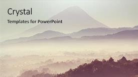  Presentation with beautiful landscapes - Presentation design having magma - beautiful volcanoes landscapes in guatemala background and a light gray colored foreground