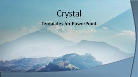  Presentation with beautiful landscapes - PPT layouts having magma - beautiful volcanoes landscapes in guatemala background and a light blue colored foreground