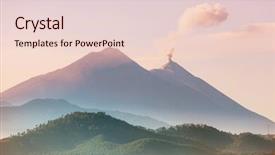  Presentation with guatemala - Beautiful PPT layouts featuring magma - beautiful volcanoes landscapes in guatemala backdrop and a lemonade colored foreground