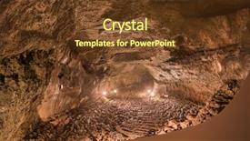  Presentation with caves - Theme featuring magma - saiko bat caves interior background and a tawny brown colored foreground