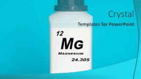  Presentation with chemical plastic - Slide deck with magnesium-mg-chemical-element background and a teal colored foreground