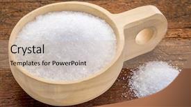  Presentation with magnesium - Audience pleasing presentation design consisting of magnesium sulfate epsom salts backdrop and a soft green colored foreground