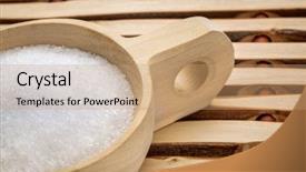  Presentation with magnesium - Presentation theme featuring magnesium sulfate epsom salts background and a coral colored foreground