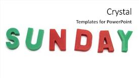  Presentation with magnet - Slide deck with magnet alphabet sunday isolated background and a white colored foreground