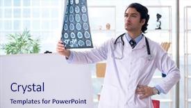  Presentation with magnet - Cool new presentation with magnet board - young handsome male radiologist backdrop and a sky blue colored foreground