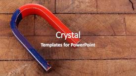  Presentation with magnet - Presentation having magnet on color wooden background background and a tawny brown colored foreground