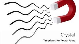  Presentation with magnet - Audience pleasing PPT layouts consisting of magnetic field - magnet backdrop and a white colored foreground
