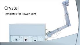  Presentation with magnetic field - PPT layouts with magnetic field - physiotherapy apparatus background and a white colored foreground
