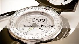  Presentation with outdoor clothes for outdoor activity - Slides with magnetic field earth - close-up of a professional compass background and a soft green colored foreground