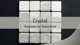  Presentation with black diamond silver glitter sparkle - Presentation theme enhanced with magnetic field earth - neodymium magnets squares black background background and a light gray colored foreground