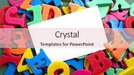  Presentation with blank - Audience pleasing slides consisting of background magnetic letters - blank white notecard surrounded backdrop and a lemonade colored foreground