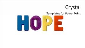  Presentation with hope letter - Beautiful presentation theme featuring background magnetic letters - letter magnets hope isolated backdrop and a white colored foreground