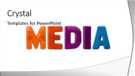  Presentation with sex in the media - Beautiful PPT theme featuring background magnetic letters - letter magnets media isolated backdrop and a  colored foreground