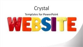  Presentation with letter - Slides consisting of magnets website isolated on white background and a white colored foreground