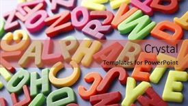  Presentation with magnetic - Audience pleasing slides consisting of magnetic letters with the hidden backdrop and a red colored foreground