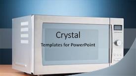  Presentation with solar oven - Amazing theme having microwave oven on the table backdrop and a light blue colored foreground