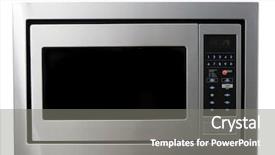  Presentation with metal - Amazing presentation having modern metal microwave oven isolated backdrop and a gray colored foreground