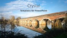  Presentation with canal - Beautiful PPT layouts featuring magnificent-cacor-canal-bridge backdrop and a light blue colored foreground