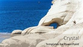  Presentation with water color - Slide set featuring magnificent-color-of-sea-water background and a soft green colored foreground